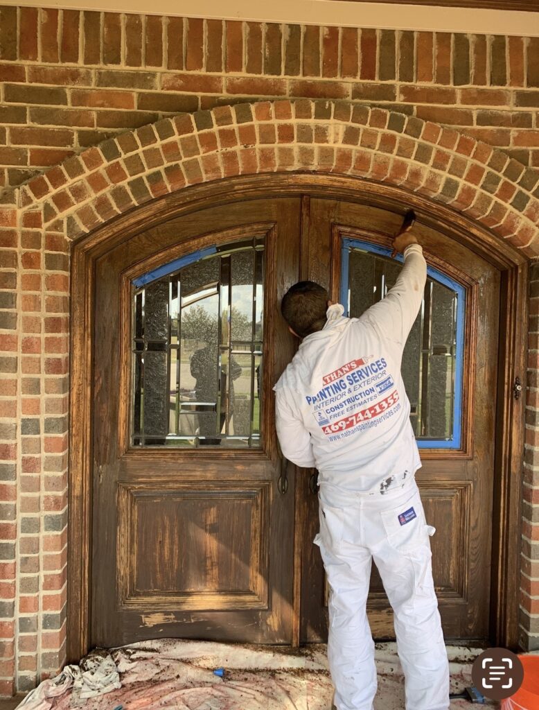 Front Door Staining